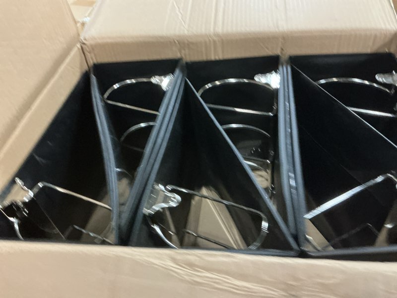 Condition photo showing Good Condition for 6 Pcs 3 Ring Binder, 6 Inch Large Capacity D Ring Binders with Pockets, 8.5" x 11" Presentation Folder View Binder with Customizable Clear Cover for Documents Files Projects (Black)