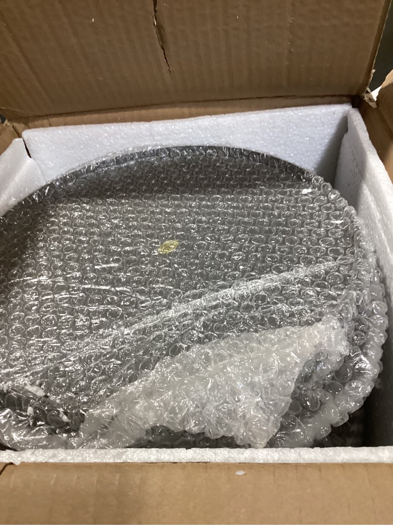 Condition photo showing New/Like New for Plow & Hearth 3 Gallon Black Large Ash Bucket with Lid and Wood Handle | 28 Gauge Galvanized Iron Metal | Double Bottom | Tool for Fireplaces Fire Pits Wood Burning Stoves (Black)