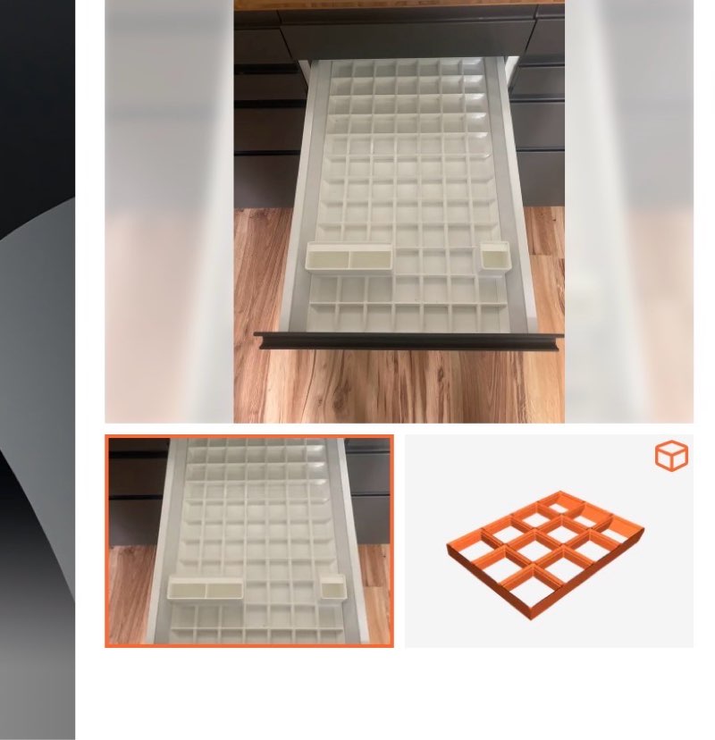 Gridfinity IKEA MAXIMERA baseplate