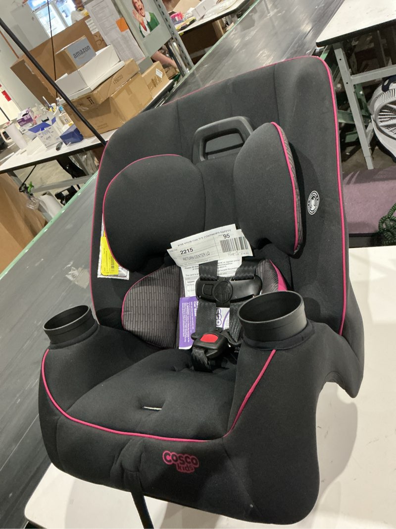 Condition photo showing As Is for cosco kids easy elite slim all-in-one convertible car seat, framboise