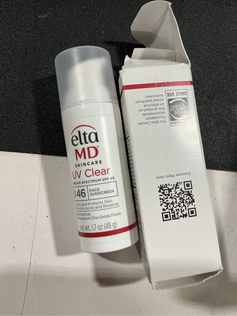 Condition photo showing Good Condition for eltamd uv clear face sunscreen spf 46, oil-free sunscreen with zinc oxide, dermatologist recommended 1.7 ounce (pack of 1)