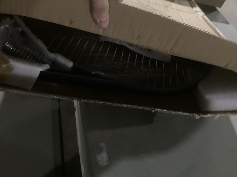 Condition photo showing As Is for Stanbroil Fire Pit Campfire Grill Grate - Stainless Steel Swing Cooking Stand BBQ Grill, Portable Campfire Barbecue Rack for Outdoor Open Fire Cooking Camping