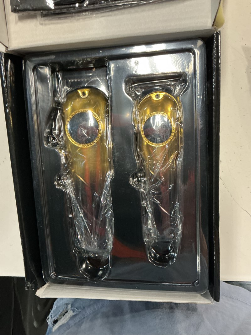 Condition photo showing New/Like New for professional hair clippers for men, cordless hair clippers & hair trimmer set, barber clippers for hair cutting with lcd display clippers for men father (gradient)