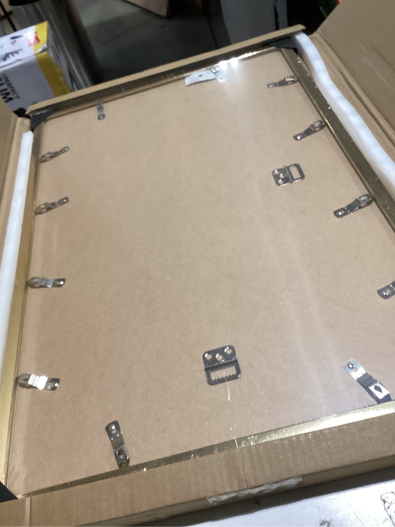 Condition photo showing Good Condition for euwazram modern gold 16x24 frame - single frame, 16 x 24 poster frame for artwork, puzzles, photos and movie posters picture frames gold 16" x 24"