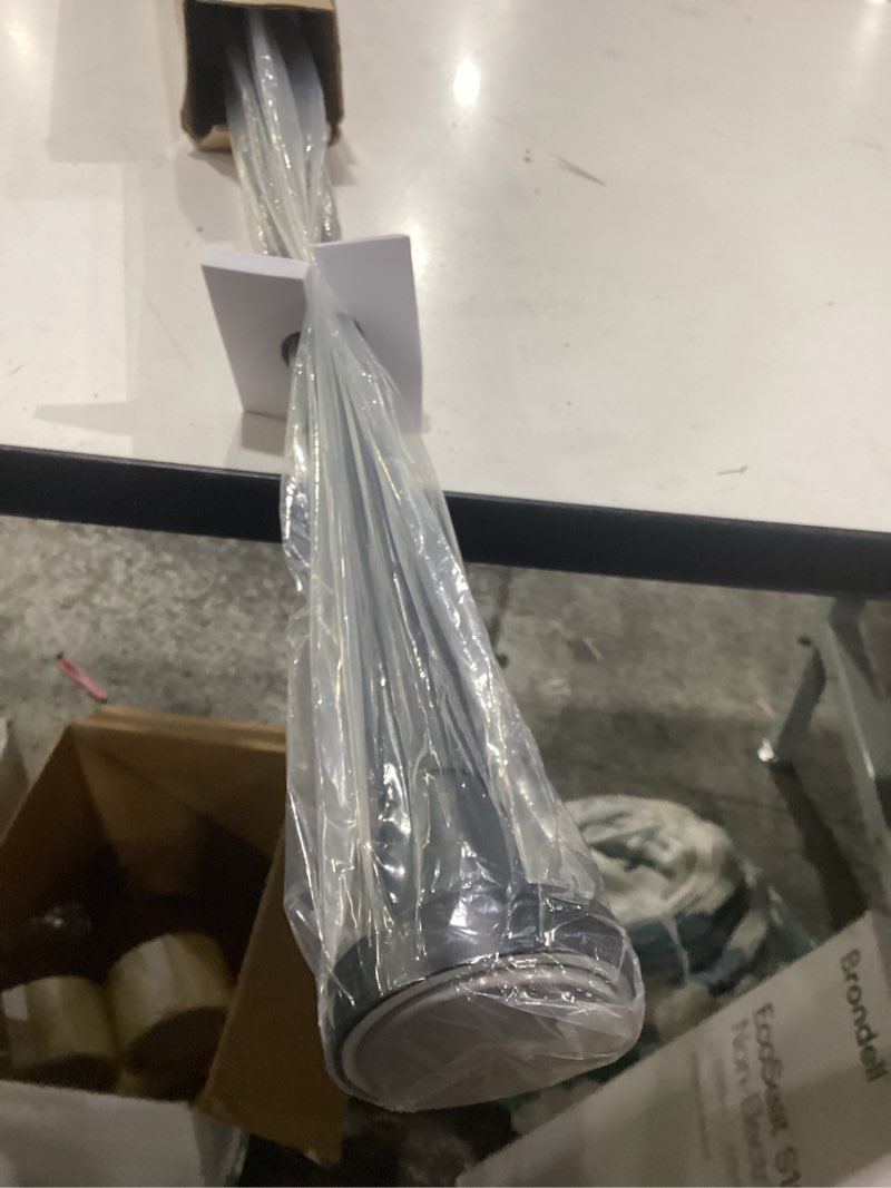 Condition photo showing New/Like New for briofox shower curtain rod 43-73 inches matte black, rustproof and non-fall down spring tension rod for window or bathroom, stainless steel 43-73 inches black