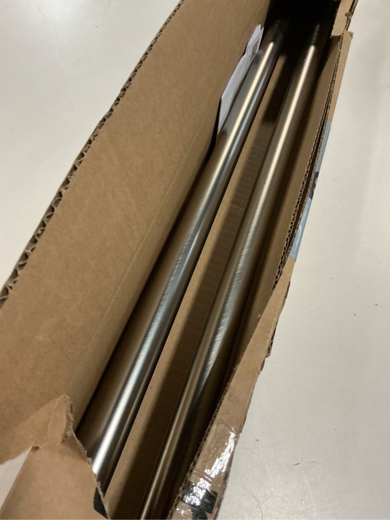 Condition photo showing Good Condition for Umbra Twilight Curtain Rod Set – Wrap Around Design Ideal for Blackout or Room Darkening Panels, 30 to 84 Inches, Nickel Nickel 30" to 84"