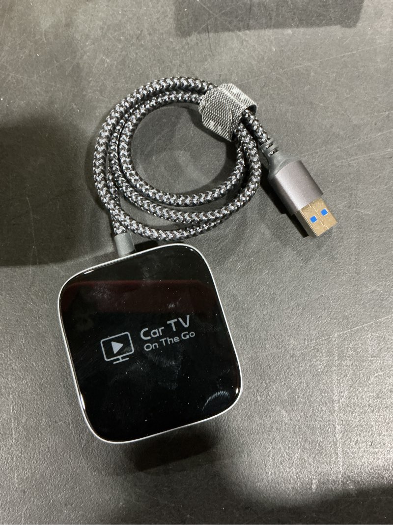 Condition photo showing Good Condition for Wireless CarPlay Adapter & Car TV Mate Support Video HDMI Converter for TV Stick/Game Machine, 2-in-1 CarPlay HDMI Multimedia for Cars with Factory Wired CarPlay from 2016, Plug & Play, Black