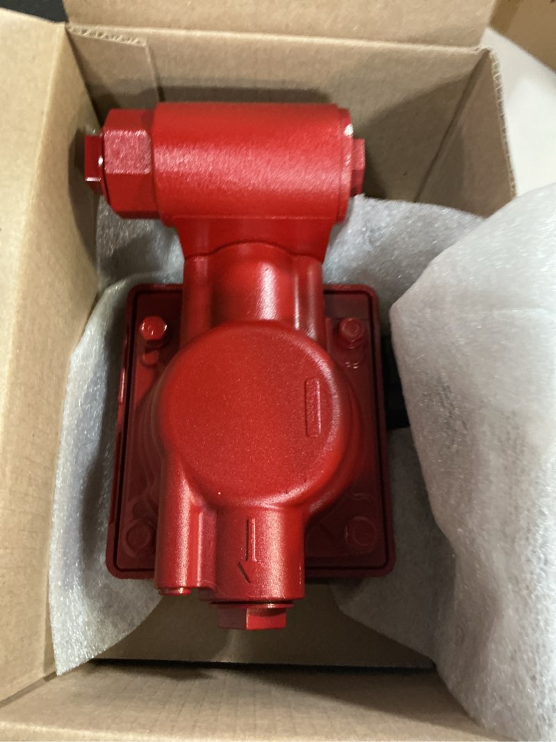 Condition photo showing New/Like New for fill-rite 806c 5-20 gpm 3 wheel gravity meter with strainer, aluminum, fuel transfer gallon meter, 1" ports 1" 5-20 gpm meter