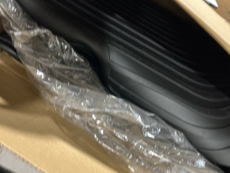 Condition photo showing As Is for oedro floor mats compatible for 2013-2018 dodge ram 1500/2500/3500 crew cab, 2019-2023 dodge ram 1500 classic crew cab, unique black tpe all-weather guard includes 1st and 2nd row: full set liners 13-18 & classic