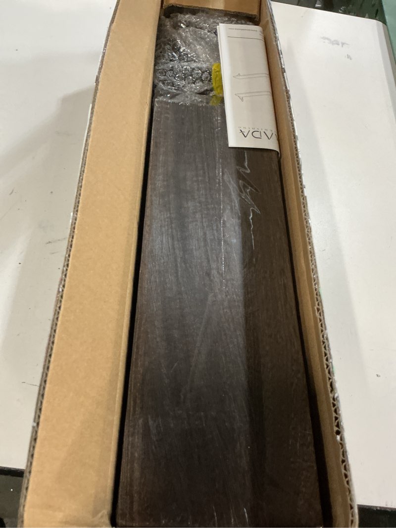 Condition photo showing New/Like New for AMADA HOMEFURNISHING Long Wall Shelves, Rustic Farmhouse Floating Shelves for Bedroom, Bathroom & Living Room, Brown Brown Large