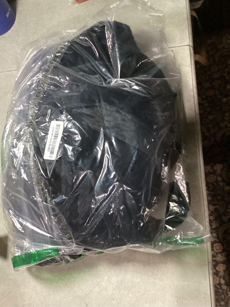 Condition photo showing New/Like New for HEARTNICE Womens Long Hooded Robe, Soft Warm Fleece Bathrobes Full Length Plush House Coat XX-Large-3X-Large Black