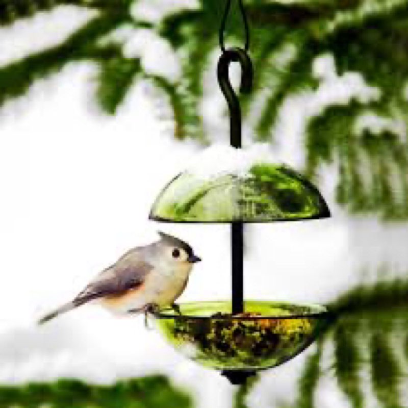 Mosaic birds double haigang  poppy bird feeder