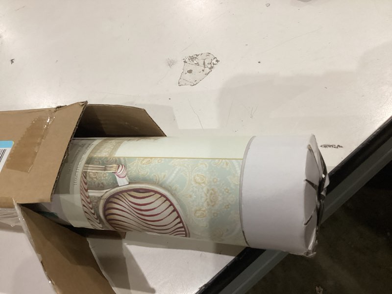 Condition photo showing New/Like New for haimin grasscloth wallpaper peel and stick 20.9in x 393in fabric contact paper wall paper textured wallpaper vertical stripes look self-adhesive thick vinyl embossed film light grey-2