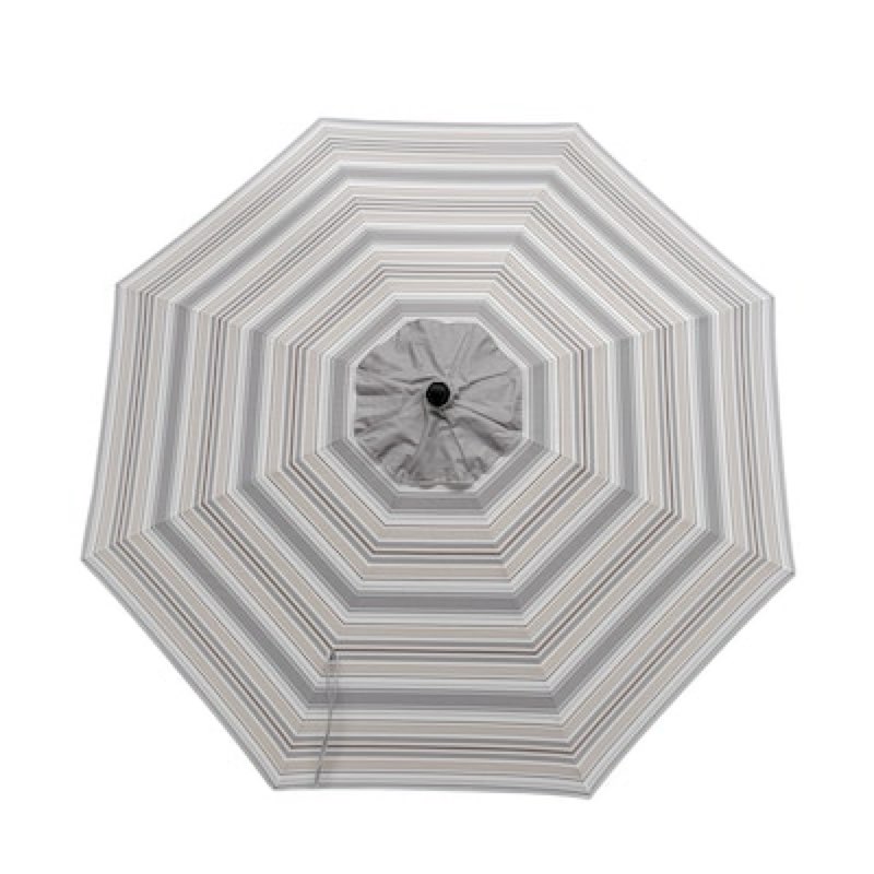 allen + roth 9-ft aluminum tan auto-tilt market patio umbrella