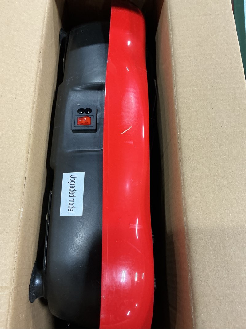 Condition photo showing As Is for Vibration Plate Exercise Machine, Health & Fitness Full Body Vibration Platform, Portable Vibration Plate Platform for Weight Loss Home Fitness, Lymphatic Drainage, w/Resistance Bands+Remote Red