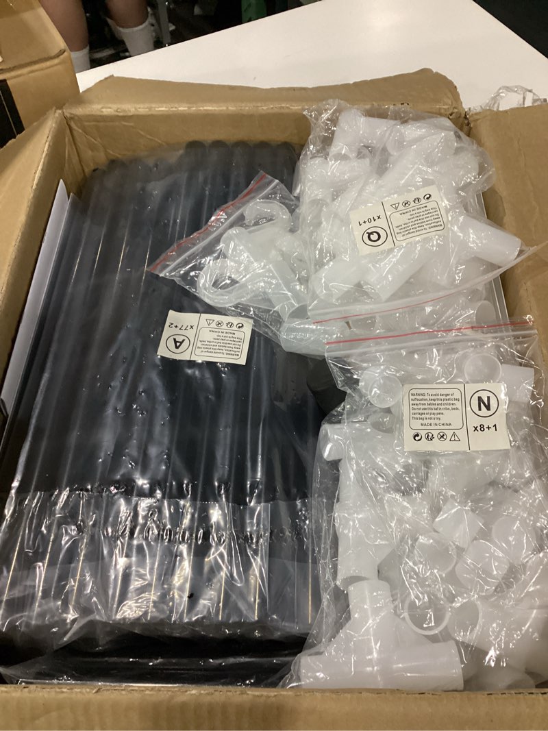 Condition photo showing Good Condition for lokeme wardrobe closet,portable closet for bedroom steel pipe diameter 19mm strong and sturdy grey portable closets for hanging clothes with 3 hanging rods, 6 storage shelves and side pockets