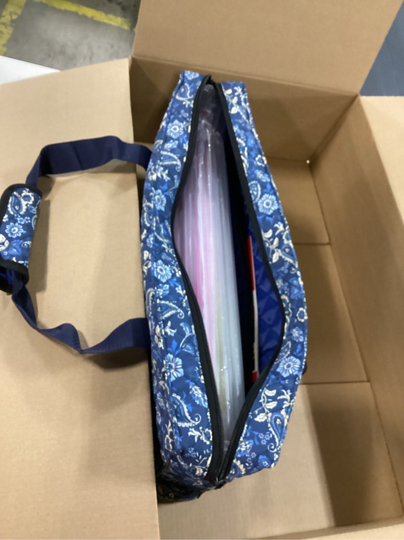 Condition photo showing New/Like New for Blue American Mahjong Game Set Bag with Protective Sleeves for Racks, Pushers, and Tiles (Case Only)