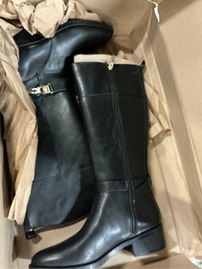 Condition photo showing Good Condition for tommy hilfiger women's ionni knee high boot 10 black 002