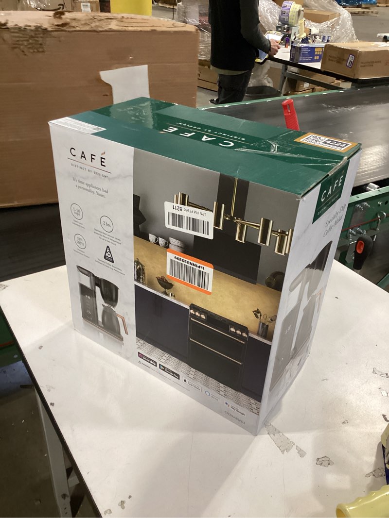 Condition photo showing As Is for Café Specialty Drip Coffee Maker | 10-Cup Insulated Thermal Carafe | WiFi Enabled Voice-to-Brew Technology | Smart Home Kitchen Essentials | SCA Certified, Barista-Quality Brew | Matte Black Matte Black Thermal Carafe