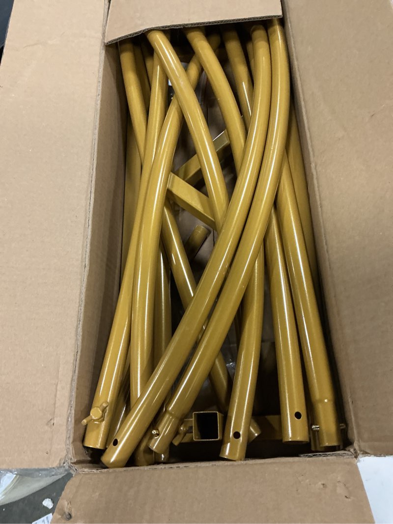 Condition photo showing Good Condition for Heart Shape Wedding Metal Arch Backdrop Gold Flower Balloon Arbors Stand for Wedding Birthday Party, Graduation Decorations and Baby Shower 2M 6.6FT