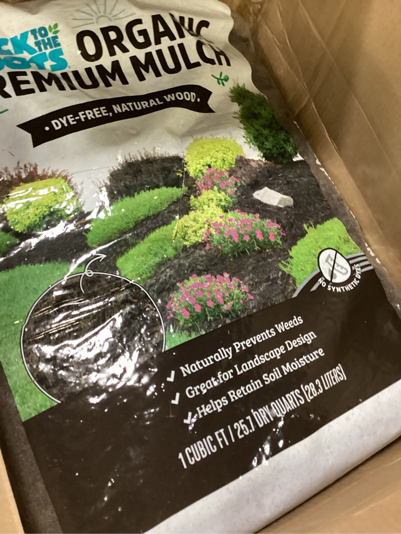 Condition photo showing New/Like New for back to the roots 25.7qt (1 cubic ft) organic premium mulch