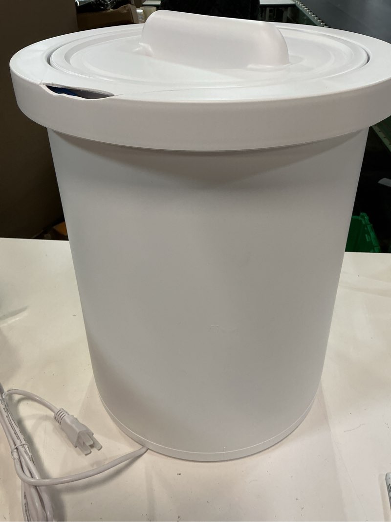 Condition photo showing As Is for Large Towel Warmers for Bathroom - Fast Heated Blanket Warmer, Fits Up to Two 40"X70" Oversized Towels, Blankets, Bathrobes, Auto Shut-Off Timer, Hot Towel Warmer Bucket for Home SPA