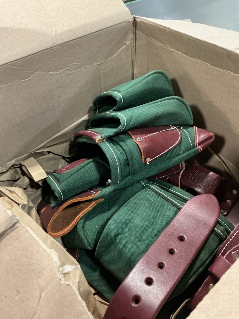 Condition photo showing As Is for Occidental Leather OxyLights 7 Bag Framer Set - Small - 22 Pockets & Tool Holders - Made in USA