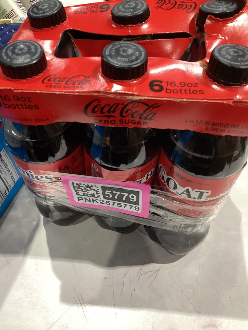 Condition photo showing Good Condition for Coke Zero Sugar Diet Soda Soft Drink, 16.9 fl oz, 6 Pack Coke Zero Sugar 16.9 Fl Oz (Pack of 6)
