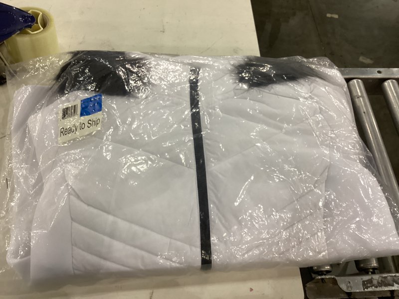 London Fog Women's Zip Front Active Puffer, White