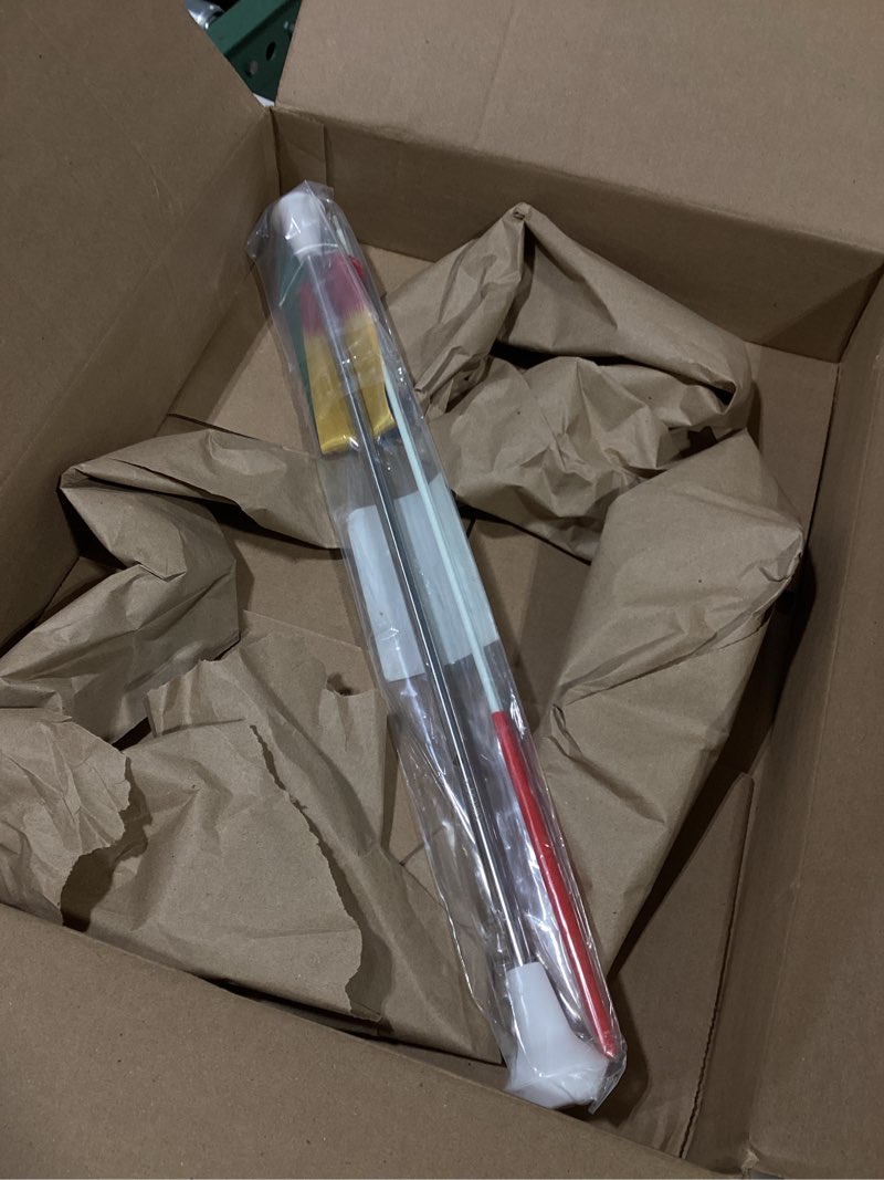 Condition photo showing Good Condition for sircles 20 inch twirling marching baton in stainless steel with rubberized ends mini shaft 3/8 with 2 dancing ribbons (20 inch)