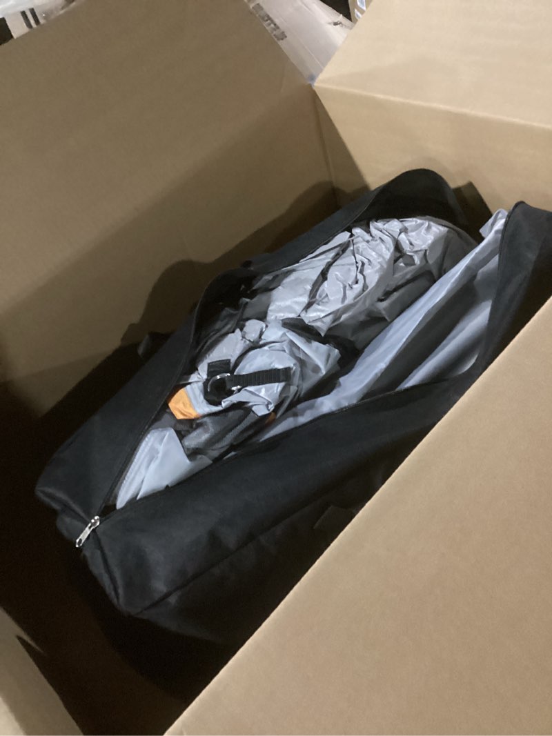 Condition photo showing As Is for item similar tomphoto) unp camping tent 8 person waterproof big tunnel tent with screen porch,family outdoor large tents for camping 20' x 9' x 80in(h) grey