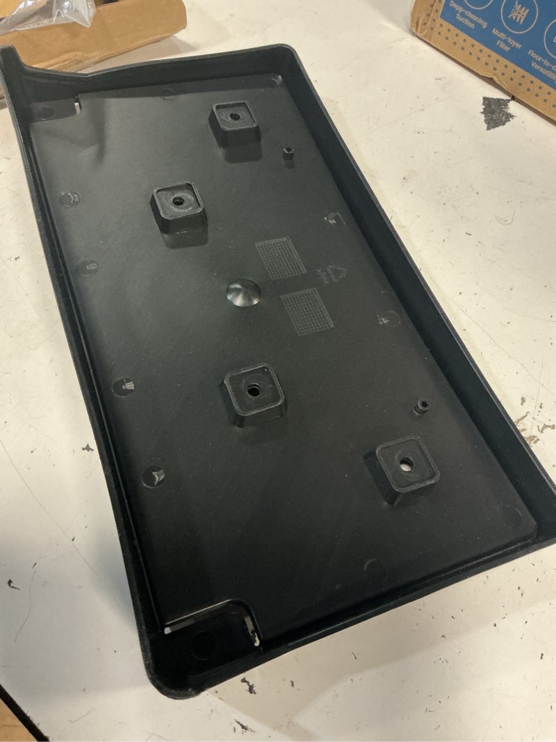 Condition photo showing Good Condition for front license plate frame for jeep grand cherokee type 1 2017 2018 2019 2020 2021 for jeep grand cherokee wk 2022 front bumper license plate holder mounting bracket cover replace# 68277142aa ch1068147 for 17-21 grand cherokee type 1