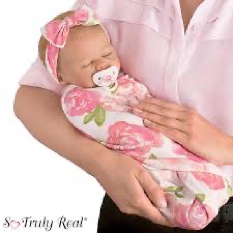 The Ashton-Drake Galleries So Truly Real Reborn Likelike Rosie Baby Doll, 19 inches, Real Touch Soft