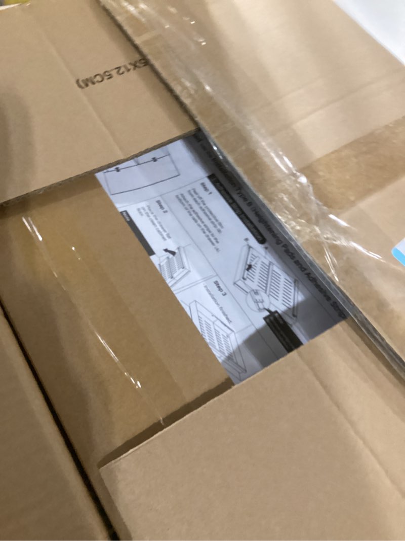 Condition photo showing New/Like New for Pull out Cabinet Organizer, 2-Pack Expandable(13.6"-24") Silde out Drawers with Raising Pad for Framed Cabinets, Adjustable Full-Extension Adhesive Roll out Shelves for Kitchen Pantry Home Pot and Pan 21''D x 13.6''-24''W (White 2-Pack)