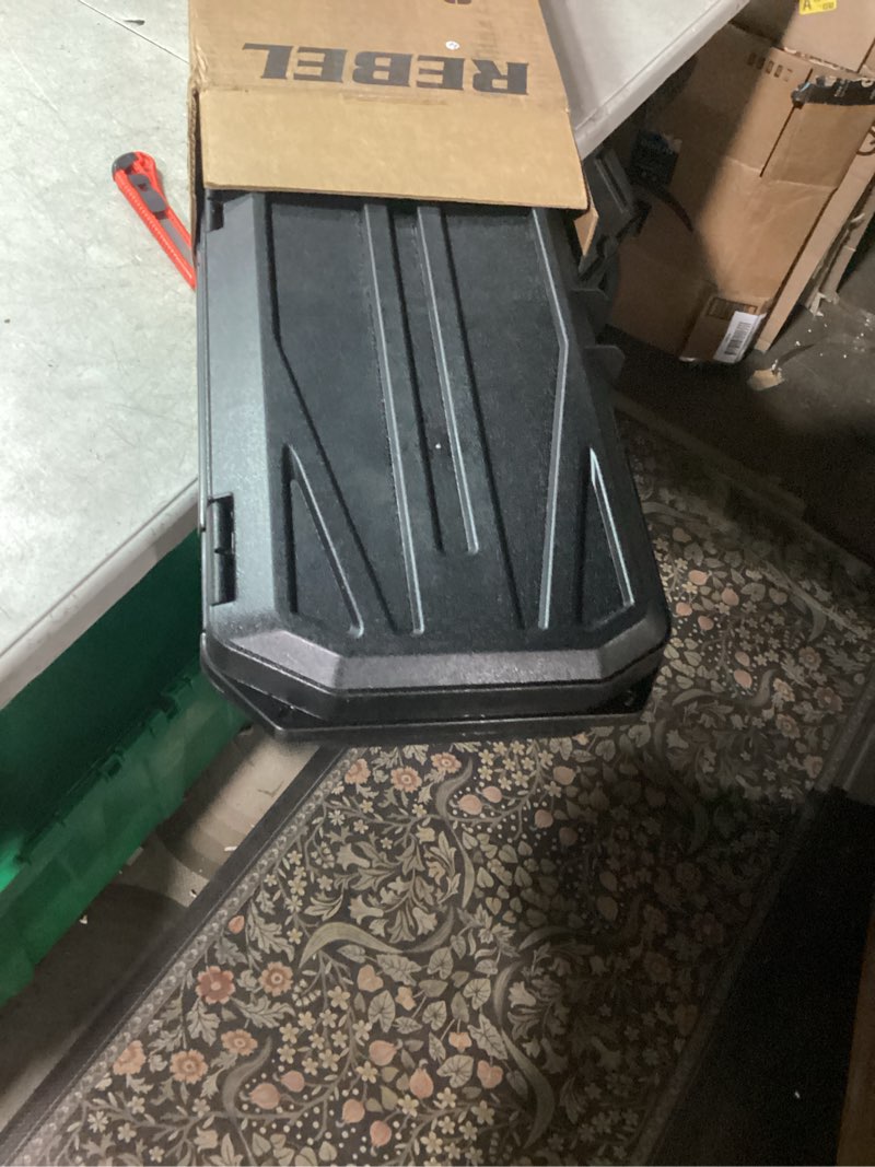 Condition photo showing New/Like New for TRUSCO T-19MBK Trunk Tool Box, 80.9 x 4.3 x 1.3 inches (203 x 109 x 35 mm), Matte Black matte black Half L