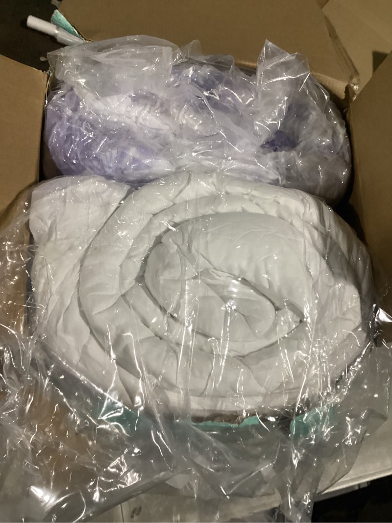 Condition photo showing Good Condition for Dual Layer 4 Inch Memory Foam Mattress Topper Queen - 2 Inch Gel Memory Foam and 2 Inch Pillow Top Mattress Pad, 7-Zone Egg Crate Mattress Topper