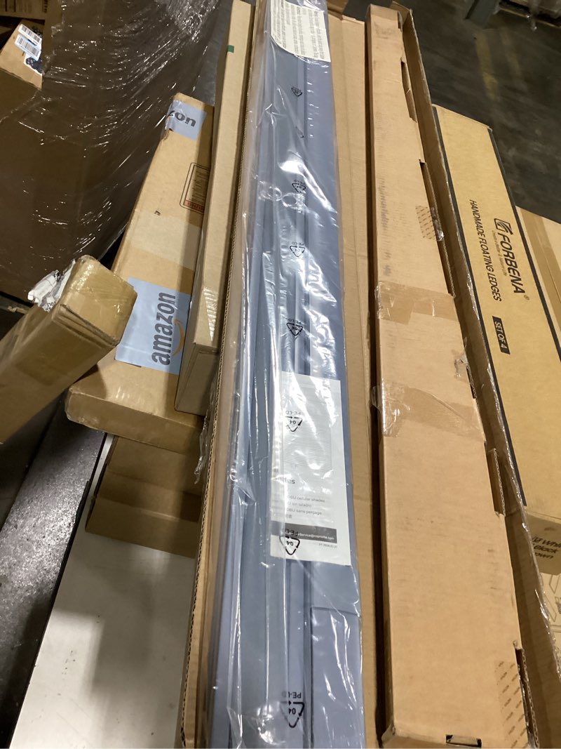 Condition photo showing New/Like New for LazBlinds No Tools No Drill Cordless Cellular Shades, Top Down Bottom Up (TDBU) Honeycomb Shades for Home, Light Filtering Thermal Insulation Blinds for Windows, 22" W x 48" H, White Light Filtering - White 22" W x 48" H