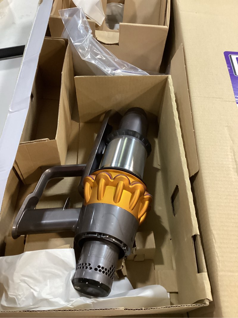Condition photo showing As Is for Dyson V15s Detect Submarine? Wet Dry Vacuum, Yellow/Nickel