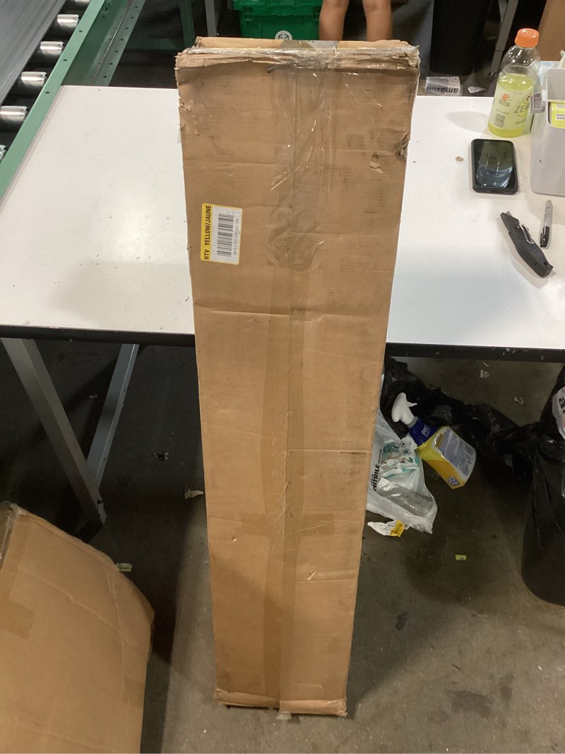 Condition photo showing New/Like New for 48 inch floating shelves for wall with invisible brackets set of 2, 9"d engineered wood wall shelves with wood grain for living room, bedroom, bathroom, kitchen decor and storage, walnut finish walnut finish 48wx9dx1.5h, set of 2