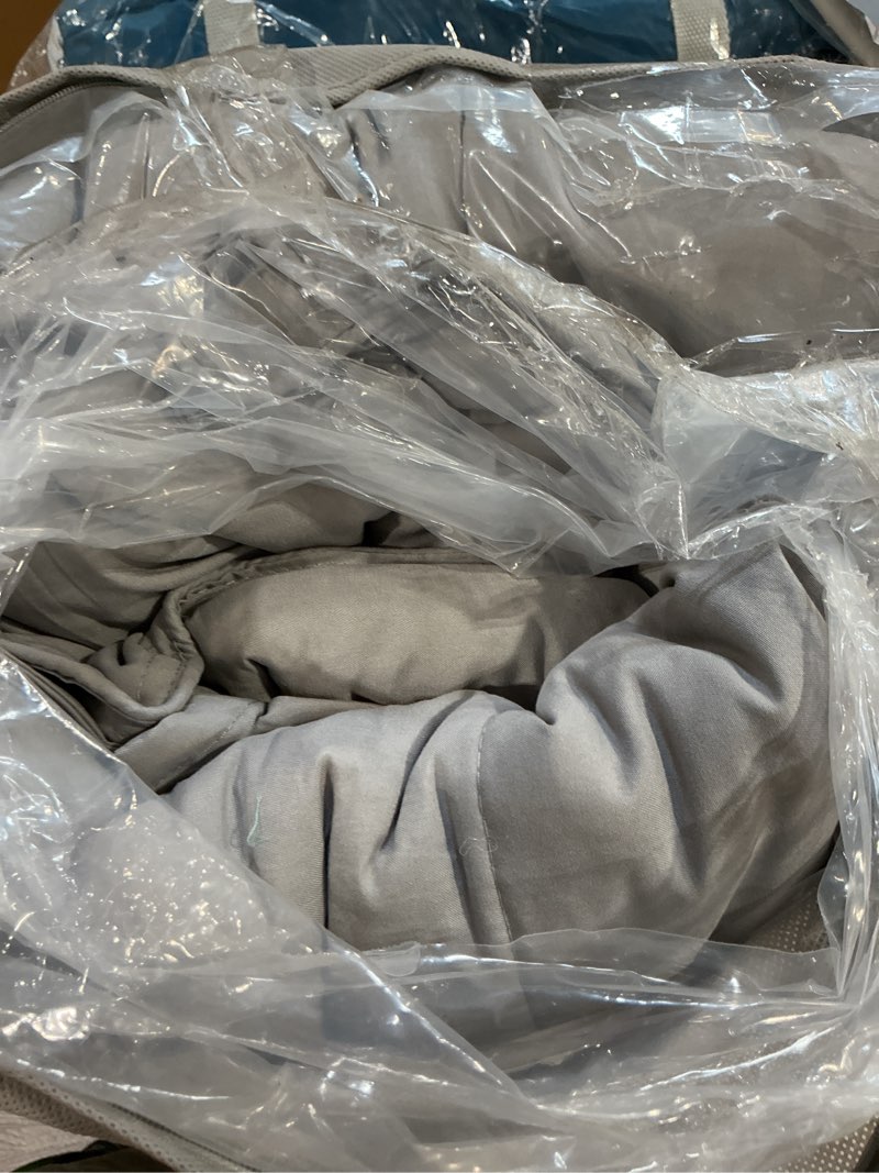 Condition photo showing Good Condition for bare home comforter set - twin/twin extra long size - ultra-soft - goose down alternative - premium 1800 series - all season warmth (light grey) twin/twin xl 05 - light grey