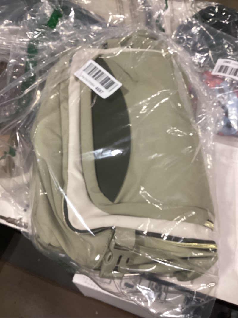 Condition photo showing New/Like New for lovevook 40l travel backpack for women & men, airline approved carry on luggage with 3 packing cubes, tsa overnight bags, waterproof personal item bag, weekender essentials backpacks fits 17" laptop 40l-4pcs light green-beige-olive green