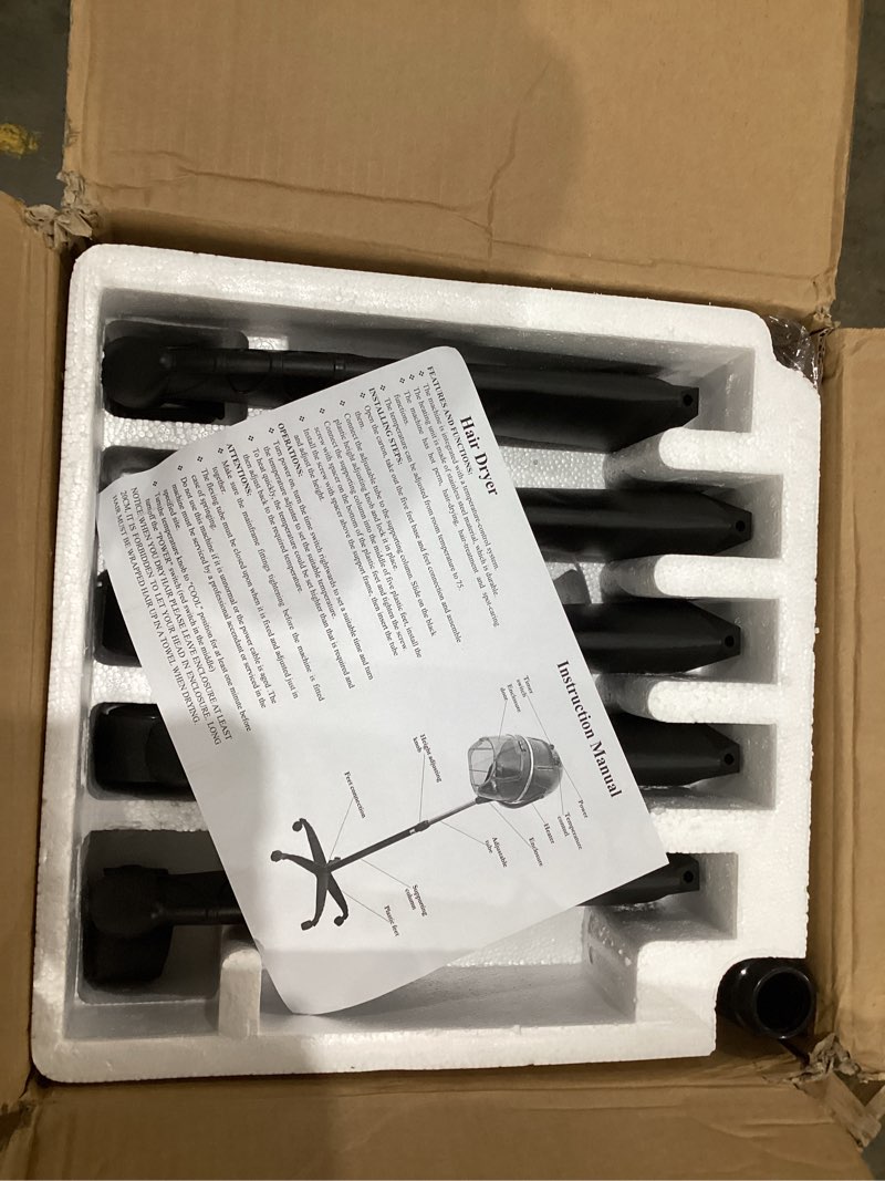 Condition photo showing New/Like New for tasalon professional hooded bonnet hair dryer stand with adjustable timer, rolling wheels - portable floor standing dryer for home salon & beauty spa equipment?