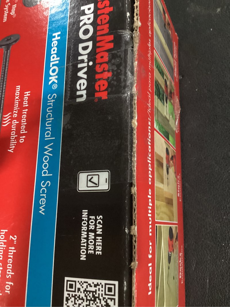 Condition photo showing New/Like New for fastenmaster headlok 2-7/8 in. l torx ttap t30 coarse structural wood screws 50 pk