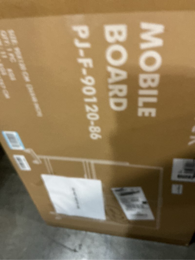 Condition photo showing New/Like New for maxtek rolling whiteboard, 48x36 large magnetic white board with stands, big double-sided white board dry erase on wheels for homeschool, home office, office, school (silver, 48 x 36) silver 48"w x 36"h