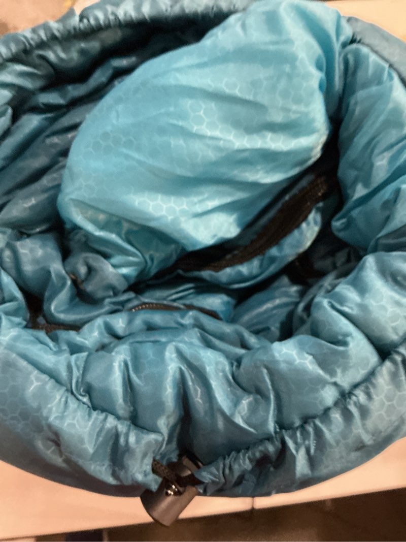 Condition photo showing Good Condition for oaskys camping sleeping bag - 3 season warm & cool weather - summer spring fall lightweight waterproof for adults kids - camping essentials gear accessories hiking sleep must haves 5.1lb blue