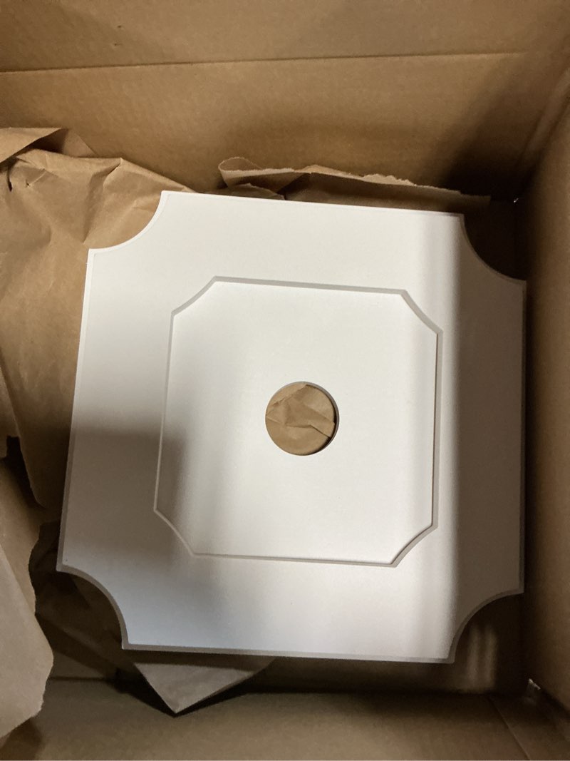 Condition photo showing Good Condition for 1 in. P X 21-1/2 in. C X 36 in. OD X 5 in. ID Locke Architectural Grade PVC Contemporary Ceiling Medallion