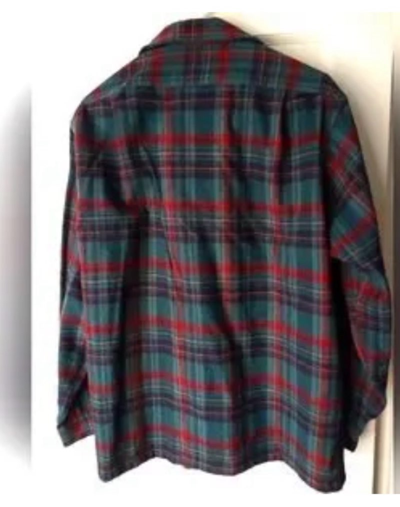 Vintage Pendleton wool plaid flannel