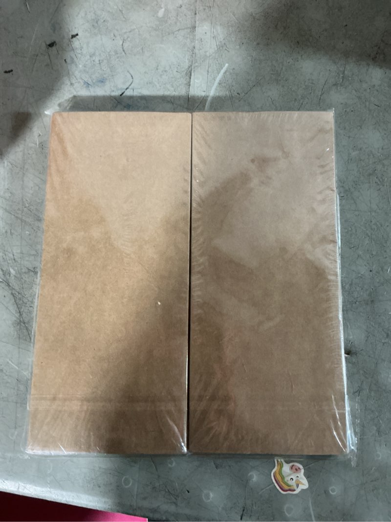 Condition photo showing New/Like New for 50 pcs kraft #10 business envelopes, self seal standard envelopes, windowless business mailing envelopes for office, checks, letters, invoices, statements, wedding, 4-1/8 x 9-1/2 inch kraft 4-1/8 x 9-1/2 inch (50 pcs)