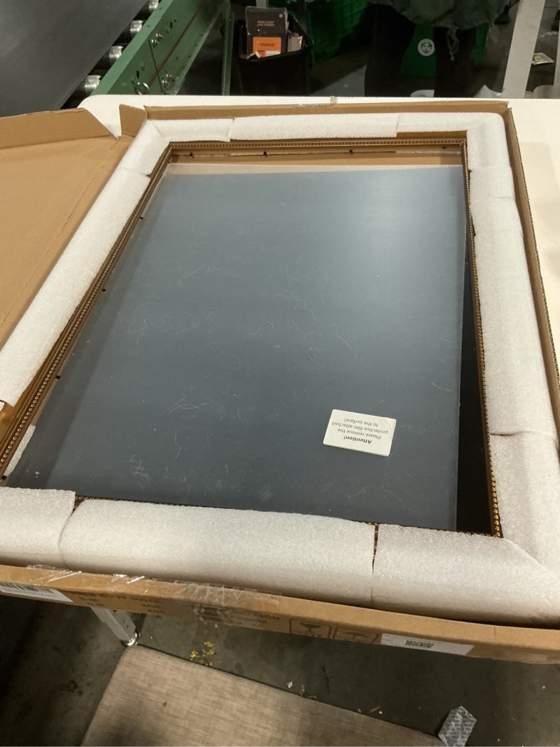 Condition photo showing As Is for Bronze A2 Wall Frames for Home Wall Photo Display: Vintage 16.5x23.4 Picture Frames for Artwork, Poster, Puzzles, Classic Baroque Gallery Wall A2 Photo Frames A2 Bronze03