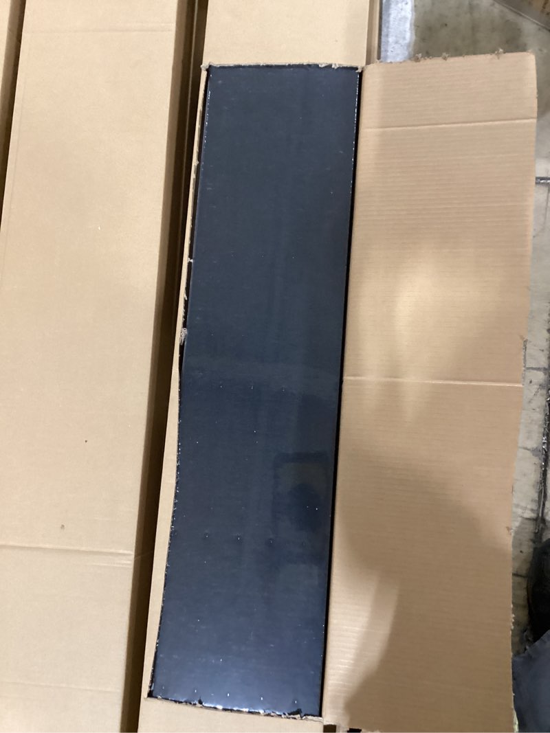 Condition photo showing New/Like New for wood slat acoustic wall panels, 4-pack 94.5'' x 7.9'' 3d fluted sound absorbing paneling for interior accent wall decor, living room (matte black) 4 pack - 94.5''l x 7.9''w matte black
